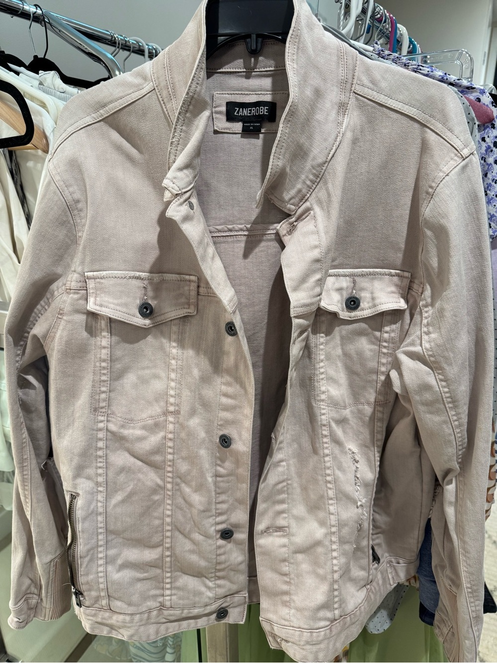 Zanerobe pink Light-Dyed Denim Jacket